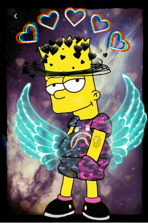 Emo Bart Simpson Pfp, Emo Bart Simpson, Simpson Art, Bart Simpson Art, Supreme Iphone Wallpaper, Dope Cartoons, Emo Pfp, Jdm Wallpaper, Simpsons Art