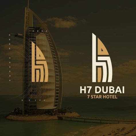 Graphic Orientation on Instagram: “H7 Dubai, 7 Star Hotel Logo Design Design by @alesha_design . Follow us @graphicorientation Follow us @graphicorientation #logo…” Dubai Logo, Hotel Logo Design, Logo Design Concept, Logo Design Free Templates, Create Logo, Hotel Logo, Food Logo Design, Modern Minimalist Logo, Online Logo Design