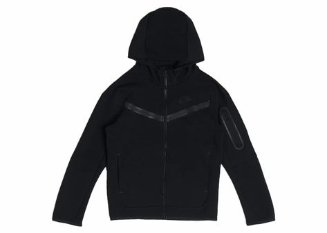 Nike Sportswear Kids' Tech Fleece FullZip Hoodie (Plus Size) in Black Nike Tech Fleece Jacket, Nike Tech Fleece Hoodie, Nike Clothes Mens, Black Nike Hoodie, Estilo Hipster, Tech Fleece Hoodie, Nike Sportswear Tech Fleece, Kids Sportswear, Mens Casual Dress Outfits