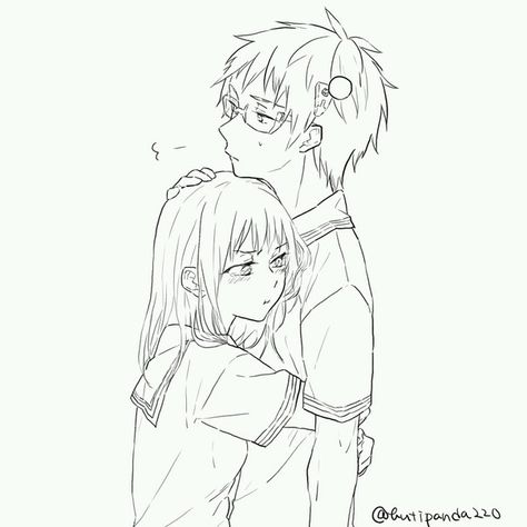 Saiki K And Teruhashi, Teruhashi X Saiki, Saiki Fanart, Saiki X Teruhashi, Teruhashi Kokomi, Wholesome Anime, Psi Nan, Canon Ship, Disastrous Life Of Saiki K