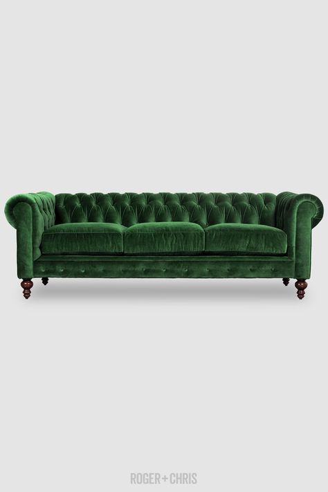 Chesterfield Sofas, Armchairs, Sectionals, Sleepers | Leather, Fabric, Linen | Made in USA | Higgins Black Leather Chesterfield Sofa, Green Chesterfield Sofa, Green Fabric Sofa, Custom Sofas, Velvet Chesterfield Sofa, Sofa Pictures, Celtic Green, Best Leather Sofa, Chesterfield Sofas