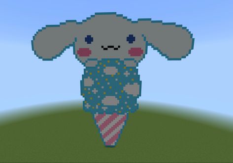 Cinnamoroll Minecraft, Minecraft Skin Ideas, Minecraft Icon, Pixel Art Minecraft, Art Pixel, Minecraft Pixel Art, Face Mug, Minecraft Building, Minecraft Creations