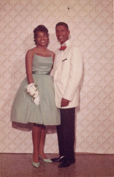 1960s Prom Dress, 60s Prom Dress, 60s Prom, 1960s Prom, Teen Couple, Christmas Family Photoshoot, African American Couples, Prom Date, Prom Dance