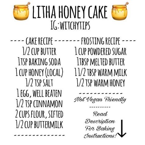 Witchy Food, Witchy Recipes, Pagan Sabbats, Wicca Holidays, Kitchen Witchcraft, Wicca Decor, Witch Recipes, Celestial Witch, Honey Cake Recipe