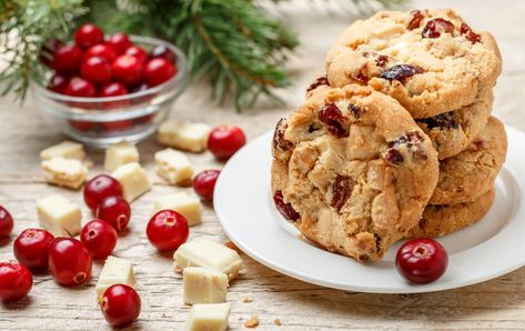 Farkleberry Cookie Recipe (Yields 24 cookies) ￼ Items Needed: • 2 cookie sheets • Mixer with paddle attachment spatula • Parchment paper • Measuring cups and spoons • Cookie cooling rack • Large spoon to drop cooking on pan Ingredients: • ½ cup white sugar • ½ cup brown sugar • ¼ cup softened butter • 1 egg • 3 tablespoons grated orange zest • 1 ½ cups all-purpose flour • ½ teaspoon baking powder • ¼ teaspoon baking soda • ¼ teaspoon salt  • 1 cup dried cranberries • 1 cup whit Spoon Cookies, Christmas Cranberry, White Chocolate Cranberry Cookies, Lemon Drizzle Cake, White Chocolate Cranberry, Cranberry Cookies, Chocolate Fondant, Baking Mix, Cookie Mix