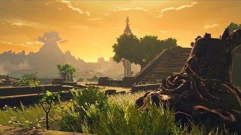 Botw Scenery Art, Hyrule Botw Landscape, Botw Aesthetic Screenshots, Loz Laptop Wallpaper, Botw Wallpapers Desktop Hd, Zelda Totk Scenery, Zelda Botw Screenshots Landscape, Zelda Breath Of The Wild Landscape, Zelda Breath Of The Wild Screenshots