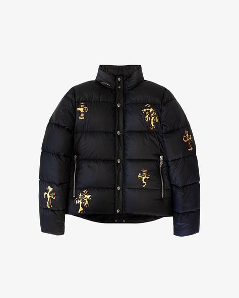 Chrome Hearts Fashion, Cross Patch, Heart Clothes, Heart Patches, Men's Outerwear, Puffy Jacket, Patch Work, Flight Jacket, Chrome Hearts