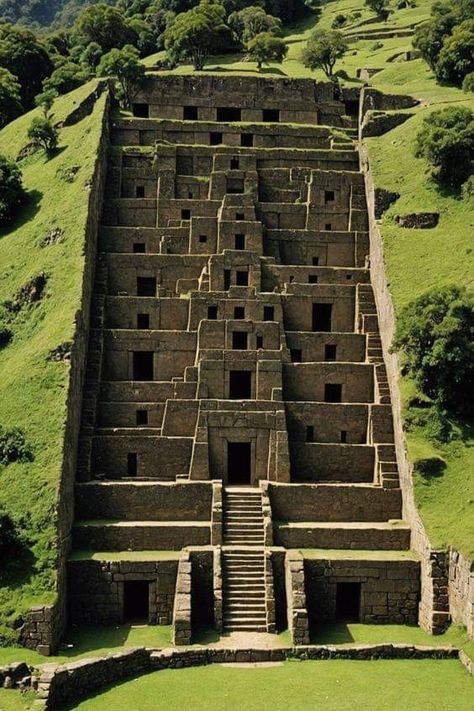 Peru Ancient Ruins, Nazca Lines Peru, Inca Ruins, Impressive Architecture, Nazca Lines, Inca Empire, Ancient Buildings, Mystery Of History, Fantasy Places