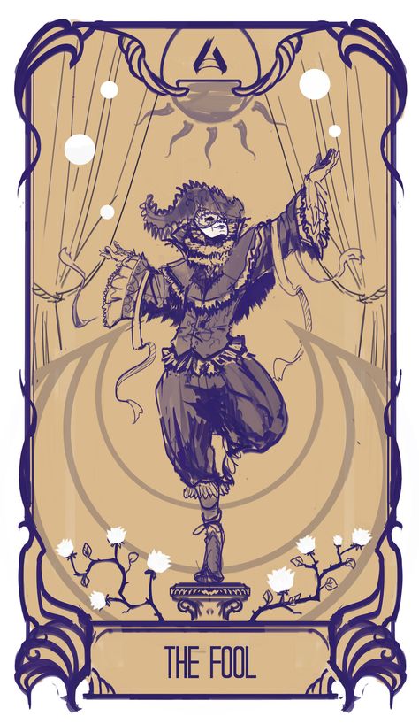 Vintage Clown Tattoo, Tarot Cards Art Illustration, Tarot The Fool, The Fool Tarot, 16 Tattoo, Tarot Card Tattoo, Art Thomas, Arte Occulta, Joker Card