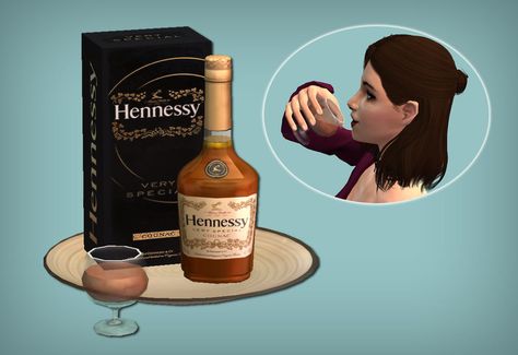 This is a 4to2 conversion from Somik&Severinka, low poly. Sims can take the bottle from the fridge and drink a single glass portion. Found in “Serve Drinks/Have a Drink” Menu of the fridge. Sims 4 Hennessy Bottle, Sims 4 Cc Hennessy, Cognac Drinks, Hennessy Very Special Cognac, Hennessy Cognac, Hennessy Bottle, Halloween City, Play Sims, The Sims 2