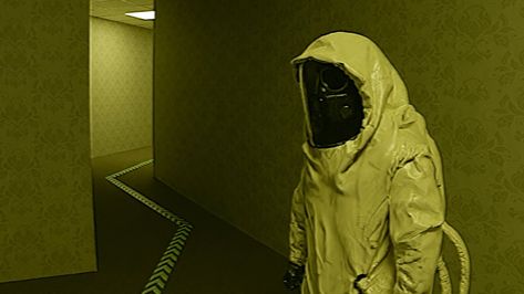 Hazmat Suit, Yellow Suit, Liminal Space, Liminal Spaces, Art References, The Search, Video Games, Halloween Costumes, Gaming