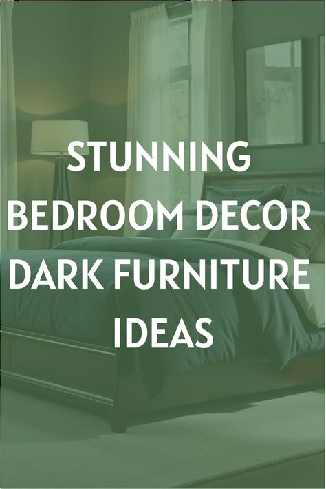 Stunning Bedroom Decor Dark Furniture Ideas Bedroom Decor With Dark Furniture, Decor With Dark Furniture, Bedroom Decor Dark Furniture, Dark Walnut Furniture, Wood Bedroom Decor, Dark Wood Bedroom Furniture, Bedroom Aesthetic Cozy, Dark Wood Bedroom, Scandinavian Decor Living Room