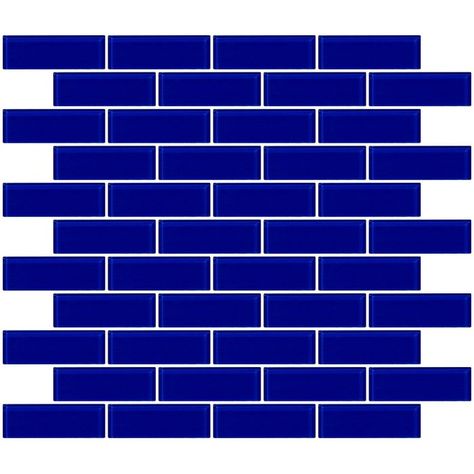 1" x 3" Glass Subway Tile in Glossy Cobalt Blue Beveled Subway Tile, Stone Mosaic Tile, Ceramic Subway Tile, Best Floor Tiles, Glass Subway Tile, Custom Mosaic, Porcelain Mosaic Tile, Marble Mosaic Tiles, Wood Look Tile