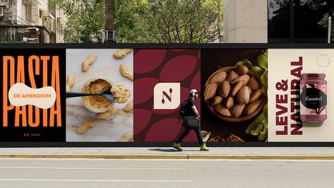 NANUTRI on Behance Food Expo, Hoarding Design, Chip Packaging, Window Signage, Proposal Design, Billboard Design, Graphic Ideas, Food Poster Design, Restaurant Branding