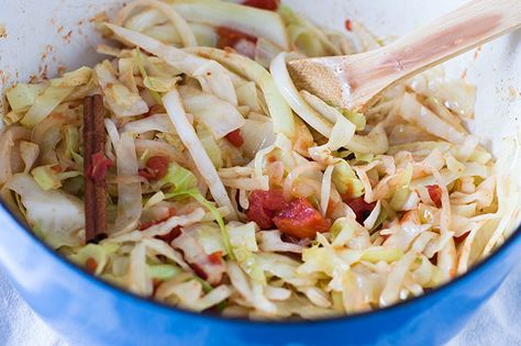 Spicy Shredded Cabbage | omgfood.com Haluski Recipe, Irish Dishes, Sauteed Cabbage, Sauerkraut Recipes, Shredded Potatoes, Potato Dumplings, Cabbage And Bacon, Cooked Cabbage, Cabbage Recipes