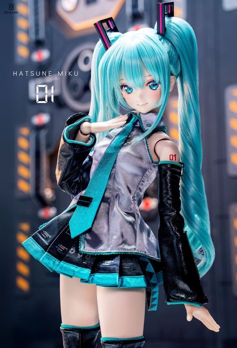 Hatsune Miku Doll, Miku Hatsune Vocaloid, Miku Cosplay, Miku Vocaloid, Vocaloid Characters, Images Kawaii, Fantasy Art Dolls, Kawaii Doll, 사진 촬영 포즈