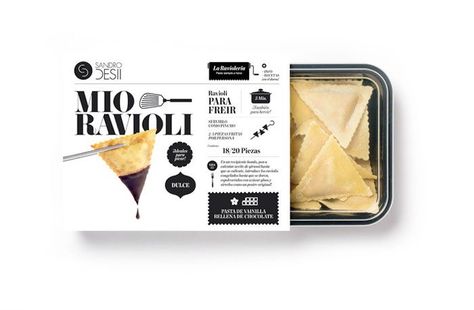 Sandro Desii Pasta | Dieline - Design, Branding & Packaging Inspiration Pasta Packaging, Design Cibo, Frozen Food Packaging, Frozen Pasta, Food Company, Creative Package, Graphic Design Packaging, Food Packaging Design, Packaged Food