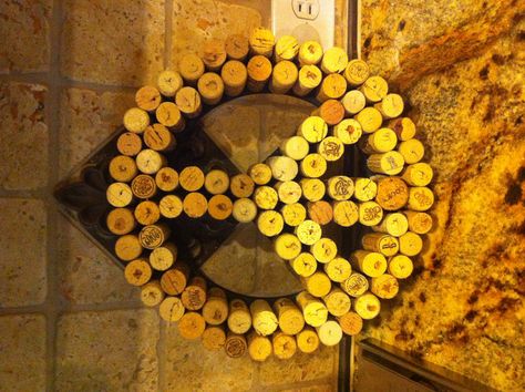 Peace sign made with wine corks. Wine Cork Peace Sign, Hippy Art, Cork Ideas, Peace Sign Art, Cork Art, Wine Cork Crafts, Perfect Peace, Paper Trail, Wine Corks