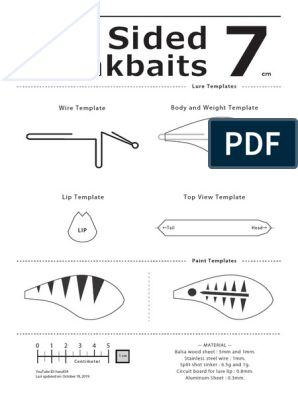 Flat Sided Doc Template Met 5dc466a8440c5 | PDF Homemade Fishing Lures, Diy Fishing Lures, Lure Making, Templates Business, Fishing Diy, The Lure, Balsa Wood, Printed Circuit, Printed Circuit Board