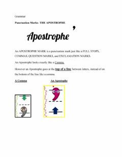 What is an Apostrophe Language: English Grade/level: std1 School subject: Grammar Main content: Apostrophe Other contents: punctuation marks Apostrophe S, Parts Of A Sentence, Relative Clauses, Common And Proper Nouns, Common Nouns, Subject Verb Agreement, Proper Nouns, Types Of Sentences, Language Worksheets