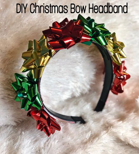 Christmas Diy Headband, Xmas Costumes Diy, Diy Holiday Headbands, Christmas Headpiece Diy, Christmas Diy Costumes, Diy Christmas Headbands, Christmas Hats Diy, Christmas Outfit Diy, Diy Christmas Hair Accessories