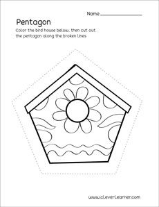 color the pentagon sheet Pentagon Crafts Preschool Art Projects, Pentagon Activities Preschool, Pentagon Crafts Preschool, Shape Worksheet, Dr Seuss Coloring Pages, Preschool Shapes, Character Activities, Shape Activities, Crafts 2023