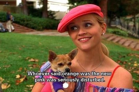 Elle Woods style Reese Witherspoon Legally Blonde poster gift Pink Bruiser Woods, Legally Blonde Quotes, Legally Blonde 3, Legally Blonde Movie, Blonde Quotes, Clueless Quotes, Blonde Movie, Bend And Snap, Girly Movies