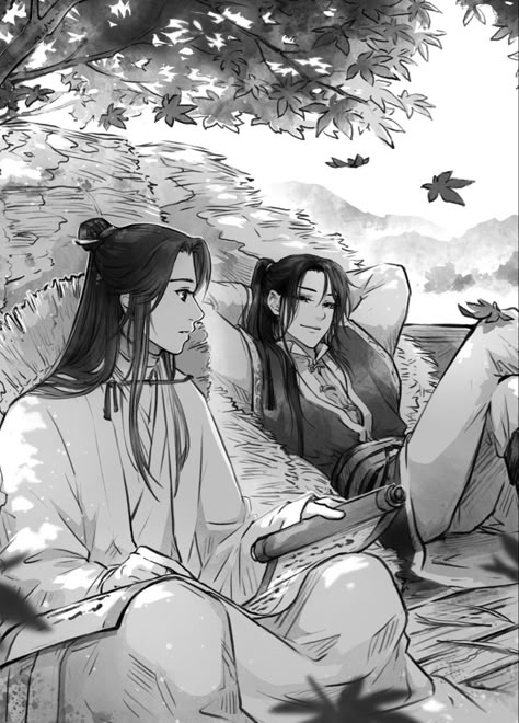 heaven official’s blessing/tiān guān cì fú book 1 art (hualian, xie lian, hua cheng, tgcf) Tgcf Novel, English Novels, Heavens Official Blessing, Prince Of Persia, Heaven Officials Blessing, Hua Cheng, Seven Seas, Heaven Official's Blessing, Heaven's Official Blessing