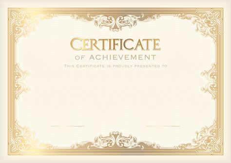 Awards Certificates Design, Academic Poster, Certificate Layout, Student Certificates, Art Certificate, Blank Certificate, Sulam Alis, Free Certificate Templates, Certificate Background