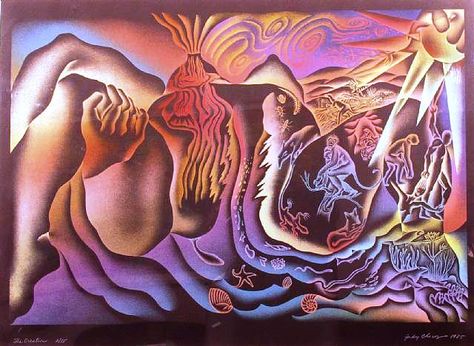 Judy Chicago The Creation, 1985 Creation Of The World, Judy Chicago, Female Deity, Female Demons, Feminine Power, Art Uk, Performance Artist, Ancient Cultures, Contemporary Artwork