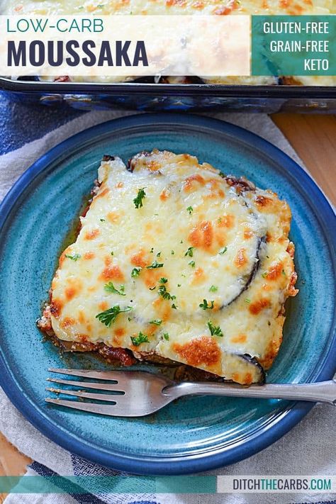 Moussaka Recipe, Easy Cauliflower, Makanan Diet, Low Carb Gluten Free, Low Carb Recipes Dessert, Low Carb Dinner, Low Carb Keto Recipes, Cheese Sauce, Tahini