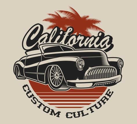 Vintage Tshirt Design, Logos Vintage, Car Logo Design, Logos Retro, Retro Logo Design, Car Badges, Car Vector, Classic Vehicles, Retro Logos