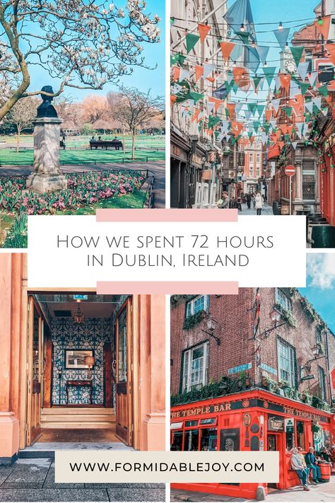 A recent visit to Dublin made me fall in love with its grungy and alternative vibe. Between tourist spots and quirky pubs, here’s how we spent 72 hours in Dublin. Fall In Dublin, Dublin Autumn, Dublin Travel, Uk Lifestyle, Temple Bar, Budget Travel Tips, Tourist Spots, Dublin Ireland, Travel Diary