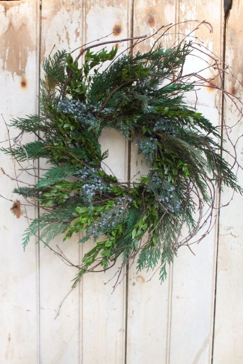 Rustic Window Frame, Cedar Wreath, Owl Wreaths, Rustic Christmas Wreath, Birch Branches, Natural Wreath, Wreath Winter, Large Wreath, Sunflower Decor