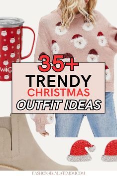 Christmas Outfits Casual, Women's Winter Outfit, Fun Christmas Outfits, Christmas Outfit Ideas For Women, Cozy Christmas Outfit, Festive Christmas Outfit, Christmas Outfit Casual, Casual Christmas Party Outfit, Casual Holiday Outfits