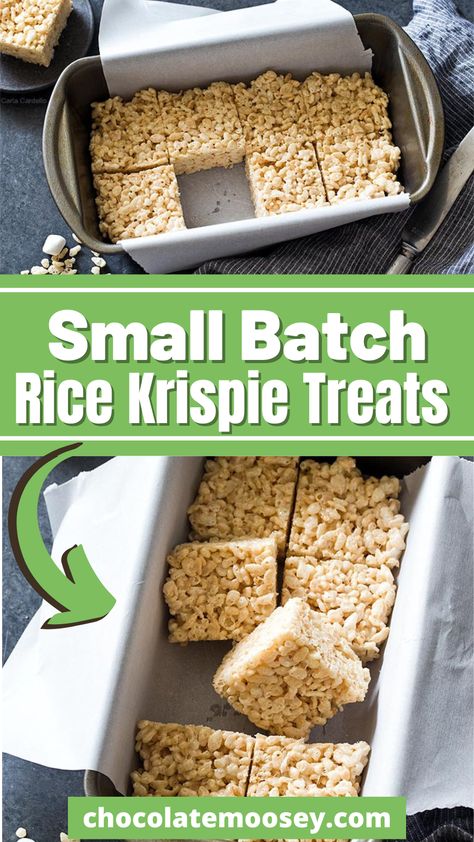 Satisfy your sweet tooth with these Small Batch Rice Krispie Treats, perfect for a quick snack or dessert. Made with just three simple ingredients—crispy rice cereal, marshmallows, and butter—these treats are easy to whip up and taste homemade. Enjoy their gooey, chewy texture that’s sure to bring back childhood memories. Store in an airtight container for freshness. How To Store Rice Krispie Treats, Rice Krispie Treats 8x8 Pan, Oven Rice Krispie Treats, Classic Rice Krispie Treats, Home Style Rice Crispy Treats, Healthy Rice Crispy Recipes, Recipes With Rice Krispies, Easy Rice Crispy Treats, Best Rice Crispy Treats Recipe