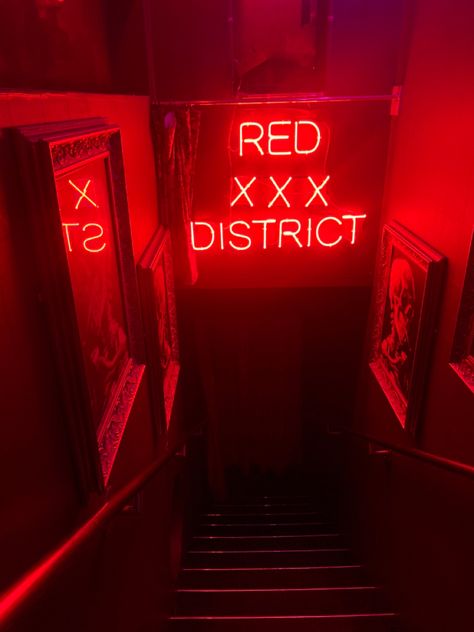 Red Lust Aesthetic, Night Club Aesthetic, Red Aesthetic Grunge, Creepy Core, Seeing Red, Neon Words, I See Red, Red Lights, Red Led Lights