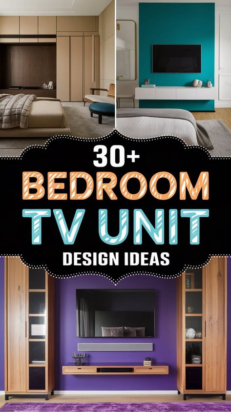 30+ Bedroom TV unit design | Luxury Wall Panel Edition Tv Unit In Small Bedroom, Master Bedrooms With Tv Ideas, Bedroom Tv Panel Design, Tv Wall Unit Bedroom, Bedroom Tv Unit Design Small Spaces, Tv Unit Design Luxury, Tv Unit Color Combination, Small Tv Unit Design, Tv Wall Design Small Space