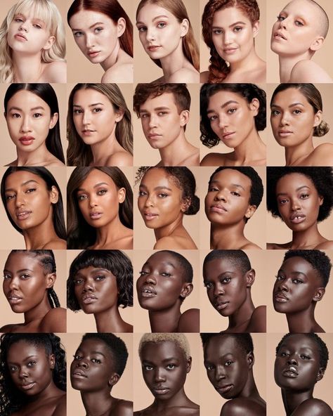 Skin Tone Chart, Human Skin Color, Face Anatomy, Campaign Photography, New York Beauty, Cosmetics Photography, All Natural Skin Care, Natural Skin Care Routine, Image Skincare