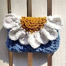 Beau Crochet, Crochet Blanket Pattern Easy, Confection Au Crochet, Crochet Bag Pattern Free, Crochet Daisy, Haken Baby, Crochet Handbags Patterns, Crochet Purse Patterns, 자수 디자인