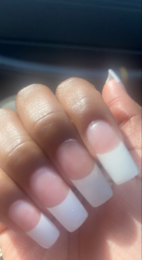 Straight Across French Tip, Y2k French Nails, Straight French Tip Nails, Y2k French Tip Nails, French Tips Nails, Tips Nails, Lights Decoration, Makeup Ads, Recipes Cookies