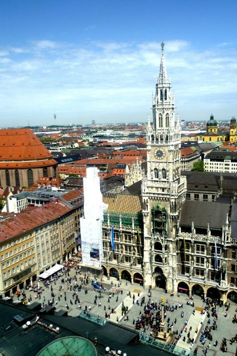 Old Town Hall from St. Peter's Tower, Munich Town Hall, Ferry Building, Ferry Building San Francisco, Munich, Old Town, San Francisco, Tower, Germany, Building