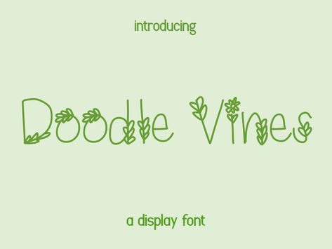 Download Doodle Vines font for iOS, Android, macOS, or Windows for free, or you can buy the full version with a commercial license here. Doodle Vines is a fun, botanical display font. Dainty and joyful, this natural-looking font will be great for a wide range of crafty ideas. Doodle Vines Font Free Download License: Personal […] The post Doodle Vines Font appeared first on FreeFontDL. Vine Font, Botanical Display, Display Fonts, Font Free, Font Download, Display Font, Free Fonts Download, Download Fonts, Creative Branding