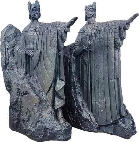 Amazon.com: Lord of The Rings Bookends, Resin Decorated Bookshelf, 9.8 Inch Lord of The Rings Gifts Book Ends Non-Slip Book Divider for Library Office Home Study : Office Products The Argonath, Lord Of The Rings Decor, Book Dividers, Home Bookshelves, Decorating Bookshelves, Decorative Bookends, Toys Collection, Home Study, Model Home