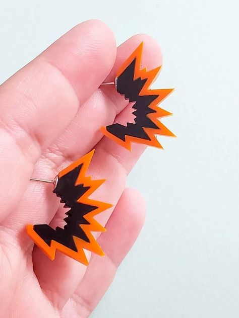 Bakugo Earrings | Kirishima Earrings | My Hero Academia - Pop Pastel Bakugo Earrings, Bakugou Earrings, Boy Earrings, Anime Fire, Weird Gadgets, My Hero Academia Merchandise, Bakugo Katsuki Fanart Cute, Anime Earrings, Bakugou Manga