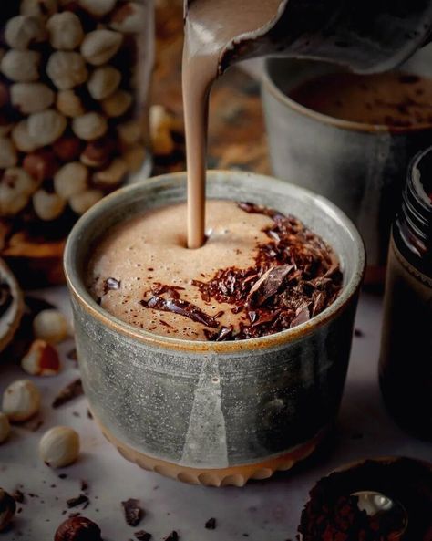 Spiced Hot Chocolate, Herbal Cleanse, Hazelnut Coffee, Mushroom Coffee, Mocha Latte, How To Roast Hazelnuts, Food Writing, Herbal Blends, Coffee Recipes