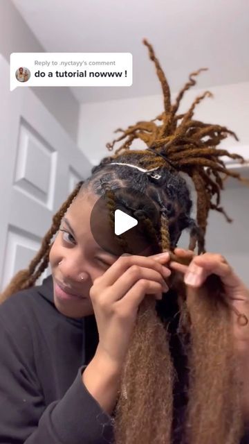 Loc Extensions Styles For Women, Diy Loc Extensions, Extensions Over Locs, Loc Styles With Extensions, Loc Extensions With Curly Ends, Extended Loc Styles Over Locs, Locs Extension Hairstyles For Women, Locs With Added Hair, Temporary Locs Extensions