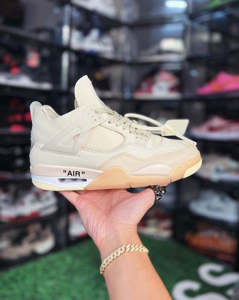 Is Jordan 4 Off white sail your love ? #lkss #lksskick #shoes #sneakerhead #shoesaddict #jordan4 Jordan 4 Metallic, Air Jordan 4, University Blue, Sport Sneakers, Pump Sandals, Trainers Women, Jordan Shoes, Nike Air Jordan, Basketball Shoes