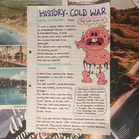 Revision Provision on Instagram: “Cold War (The Breakdown of Trust) - GCSE History with Edexcel. #study #studygram #instastudy #studyaccount #school #revision #aesthetic…” World History Aesthetic, Aesthetic Computer Science, World History Notes, Revision Aesthetic, School Revision, Gcse History, World History Facts, History Interactive Notebook, History Aesthetic