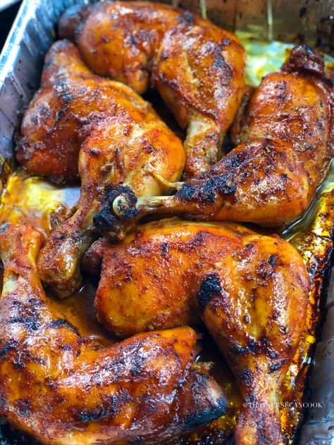 That Nurse Can Cook, Bone In Chicken Recipes Oven, Roasted Chicken Quarters Oven, Chicken Quarter Recipes Oven, Chicken Quarters Recipes, Roasted Chicken Quarters, Honey Roasted Chicken, Roasted Chicken Leg Quarters, Chicken Quarter Recipes